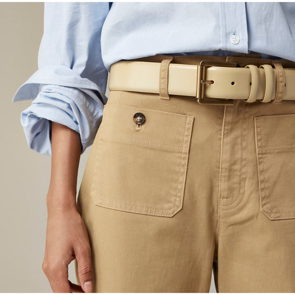 J. Crew Tan Ankle Cropped Pants Relaxed Fit - Picture 2 of 7